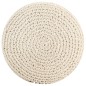 vidaXL Puf de macramé hecho a mano algodón 45x30 cm vidaXL Puf de macramé hecho a mano algodón 45x30 cm