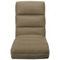 vidaXL Tumbona de suelo plegable de cuero sintético capuchino vidaXL Tumbona de suelo plegable de cuero sintético capuchino