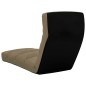 vidaXL Tumbona de suelo plegable de cuero sintético capuchino vidaXL Tumbona de suelo plegable de cuero sintético capuchino
