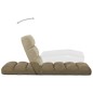 vidaXL Tumbona de suelo plegable de cuero sintético capuchino vidaXL Tumbona de suelo plegable de cuero sintético capuchino