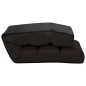vidaXL Tumbona de suelo plegable de cuero sintético marrón vidaXL Tumbona de suelo plegable de cuero sintético marrón