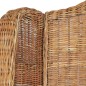 vidaXL Sofá con cojín ratán natural y lino marrón claro vidaXL Sofá con cojín ratán natural y lino marrón claro