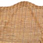 vidaXL Sofá con cojín ratán natural y lino marrón claro vidaXL Sofá con cojín ratán natural y lino marrón claro