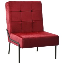 vidaXL Silla de relajación de terciopelo color vino tinto 65x79x87 cm