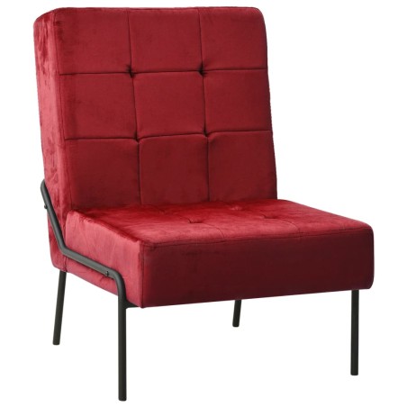 vidaXL Silla de relajación de terciopelo color vino tinto 65x79x87 cm