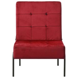 vidaXL Silla de relajación de terciopelo color vino tinto 65x79x87 cm
