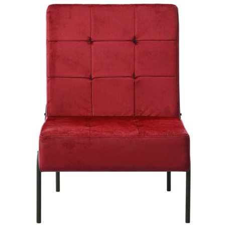 vidaXL Silla de relajación de terciopelo color vino tinto 65x79x87 cm