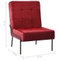 vidaXL Silla de relajación de terciopelo color vino tinto 65x79x87 cm vidaXL Silla de relajación de terciopelo color vino tinto 65x79x87 cm