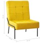 vidaXL Silla de relajación de terciopelo amarillo mostaza 65x79x87 cm vidaXL Silla de relajación de terciopelo amarillo mostaza 65x79x87 cm
