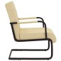 vidaXL Silla voladiza cuero sintético crema vidaXL Silla voladiza cuero sintético crema