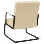 vidaXL Silla voladiza cuero sintético crema vidaXL Silla voladiza cuero sintético crema
