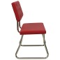 vidaXL Banco de cuero sintético rojo tinto 110 cm vidaXL Banco de cuero sintético rojo tinto 110 cm