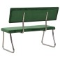 vidaXL Banco de terciopelo verde oscuro 110 cm vidaXL Banco de terciopelo verde oscuro 110 cm