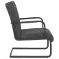 vidaXL Silla voladiza de terciopelo gris oscuro vidaXL Silla voladiza de terciopelo gris oscuro