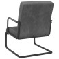 vidaXL Silla voladiza de terciopelo gris oscuro vidaXL Silla voladiza de terciopelo gris oscuro