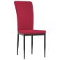 vidaXL Sillas de comedor 4 unidades terciopelo rojo tinto vidaXL Sillas de comedor 4 unidades terciopelo rojo tinto