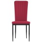 vidaXL Sillas de comedor 4 unidades terciopelo rojo tinto vidaXL Sillas de comedor 4 unidades terciopelo rojo tinto