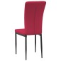 vidaXL Sillas de comedor 4 unidades terciopelo rojo tinto vidaXL Sillas de comedor 4 unidades terciopelo rojo tinto