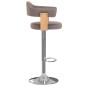 vidaXL Taburetes de bar 2 unidades gris taupe madera curvada y tela vidaXL Taburetes de bar 2 unidades gris taupe madera curvada y tela