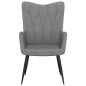 vidaXL Silla de relajación de tela gris oscuro vidaXL Silla de relajación de tela gris oscuro