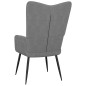 vidaXL Silla de relajación de tela gris oscuro vidaXL Silla de relajación de tela gris oscuro