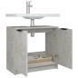 vidaXL Armario de baño contrachapado gris hormigón 64,5x33,5x59 cm vidaXL Armario de baño contrachapado gris hormigón 64,5x33,5x59 cm