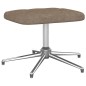 vidaXL Silla de relajación con reposapiés tela gris taupe vidaXL Silla de relajación con reposapiés tela gris taupe