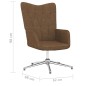 vidaXL Silla de relajación con reposapiés tela gris taupe vidaXL Silla de relajación con reposapiés tela gris taupe