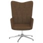 vidaXL Silla de relajación de tela marrón vidaXL Silla de relajación de tela marrón