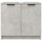 vidaXL Armario de baño contrachapado gris hormigón 64,5x33,5x59 cm vidaXL Armario de baño contrachapado gris hormigón 64,5x33,5x59 cm