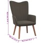 vidaXL Sillón de relax de terciopelo gris oscuro vidaXL Sillón de relax de terciopelo gris oscuro