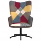 vidaXL Silla de relajación de tela patchwork vidaXL Silla de relajación de tela patchwork