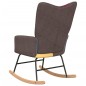vidaXL Silla mecedora de tela Patchwork vidaXL Silla mecedora de tela Patchwork