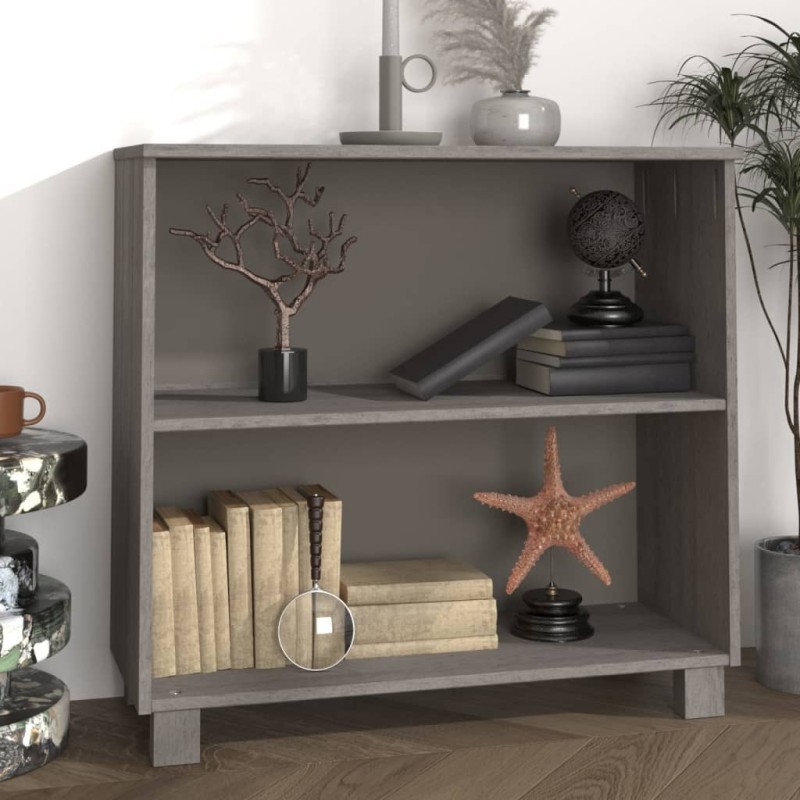 vidaXL Aparador HAMAR madera maciza de pino gris claro 85x35x80 cm vidaXL Aparador HAMAR madera maciza de pino gris claro 85x35x80 cm