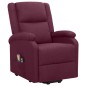 vidaXL Sillón de masaje elevable tela morado vidaXL Sillón de masaje elevable tela morado