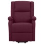 vidaXL Sillón de masaje elevable tela morado vidaXL Sillón de masaje elevable tela morado