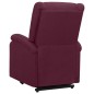 vidaXL Sillón de masaje elevable tela morado vidaXL Sillón de masaje elevable tela morado