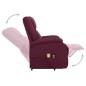 vidaXL Sillón de masaje elevable tela morado vidaXL Sillón de masaje elevable tela morado