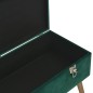 vidaXL Banco con compartimento de terciopelo verde 80 cm vidaXL Banco con compartimento de terciopelo verde 80 cm
