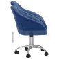 vidaXL Sillas de comedor giratorias 2 unidades tela azul vidaXL Sillas de comedor giratorias 2 unidades tela azul