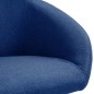 vidaXL Sillas de comedor giratorias 2 unidades tela azul vidaXL Sillas de comedor giratorias 2 unidades tela azul