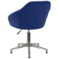 vidaXL Silla de oficina giratoria de tela azul vidaXL Silla de oficina giratoria de tela azul