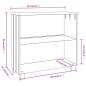vidaXL Aparador HAMAR madera maciza de pino gris claro 85x35x80 cm vidaXL Aparador HAMAR madera maciza de pino gris claro 85x35x80 cm
