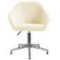 vidaXL Sillas de comedor giratorias 2 unidades tela crema vidaXL Sillas de comedor giratorias 2 unidades tela crema