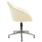 vidaXL Sillas de comedor giratorias 2 unidades tela crema vidaXL Sillas de comedor giratorias 2 unidades tela crema