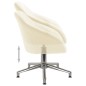 vidaXL Sillas de comedor giratorias 2 unidades tela crema vidaXL Sillas de comedor giratorias 2 unidades tela crema
