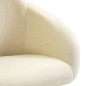 vidaXL Sillas de comedor giratorias 2 unidades tela crema vidaXL Sillas de comedor giratorias 2 unidades tela crema