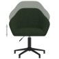 vidaXL Sillas de comedor giratorias 2 unidades terciopelo verde oscuro