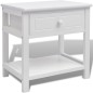 vidaXL Mesita de noche de madera blanca vidaXL Mesita de noche de madera blanca