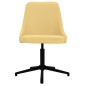 vidaXL Silla de comedor giratoria tela amarilla vidaXL Silla de comedor giratoria tela amarilla